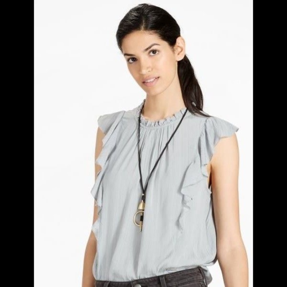 Lucky Brand Ruffle Top M